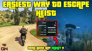 Best Escape Route Dont loose ANY MONEY Easiest way to Finish Cayo Perico Heist  GTA 5 Online [upl. by Shanahan]