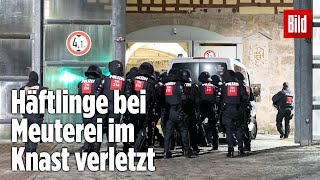 Gefängnismeuterei Polizei stürmt Knast in Thüringen  JVA Untermaßfeld [upl. by Masuh]