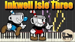 Cuphead  Inkwell Isle Three Piano Tutorial Synthesia HD Cover [upl. by Yenreit]